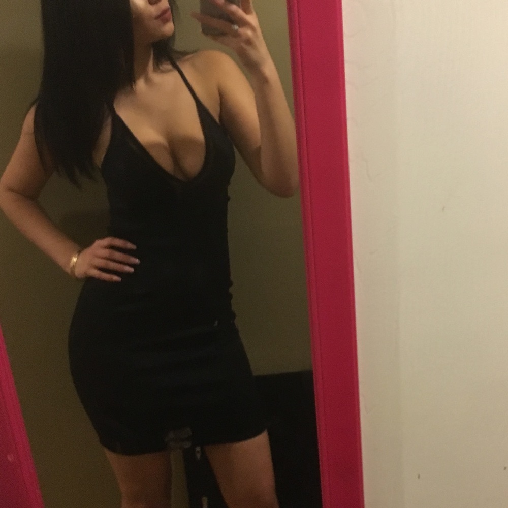 Mini black dress